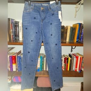 NWT WestPort embroidered jeans. Women's 2